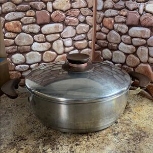 Vintage Presto Pride Stainless Steel 18/8 Stockpot With  Double Handles.